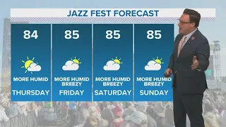 New Orleans Weather: Cool temps turn to warmer Jazz Fest weekend ahead