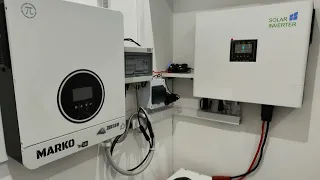 OFF-GRID 6KW 2 STRINGI CZYLI HYBRYDA Z 2x MPPT 48V LifePo4 TEST PREZENTACJA #1