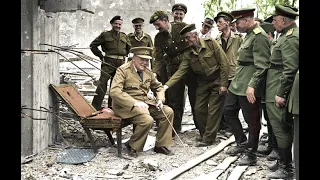 Churchill Visits Hitler's Bunker
