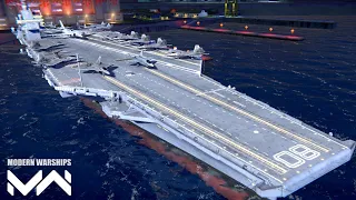 Modern Warships: USS ENTERPRISE CVN-80 gameplay.