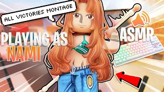 PLAYING AS NAMI IN MM2 GAMEPLAY MONTAGE + KEYBOARD ASMR