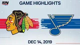 NHL Highlights | Blackhawks vs Blues – Dec. 14, 2019