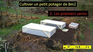 Premier semis au petit potager de 8m2