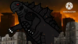 Godzilla animation made with flipaclip