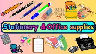 Learn Names of 65+ Stationery items and Office Supplies with Correct Pronunciation and Pictures