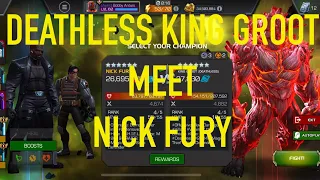 MCOC:NICK FURY V.S. DEATHLESS KING GROOT #gaming #mcoc #marvelcontestofchampions #nickfury #viral