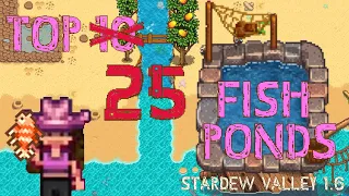 Stardew Valley Fish Ponds - Top 25 Fish