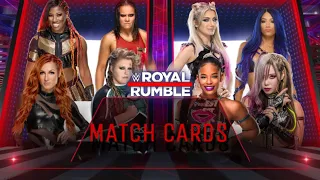 WWE2k23 ROYAL RUMBLE MATCH CARDS