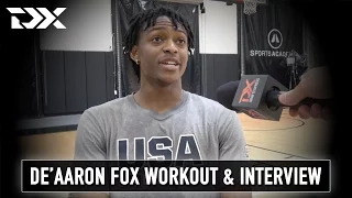 De'Aaron Fox NBA Pre-Draft Workout and Interview