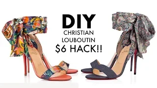 DIY: Christian Louboutin HACK!! Silk Tie Heels -By Orly Shani