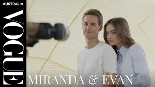 Go behind the scenes of Miranda Kerr and Evan Spiegel's August cover shoot | Vogue Australia