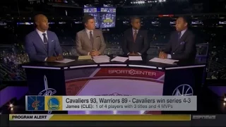 Sportscenter Post Game with Stephen A  Smith   Cavaliers vs Warriors   Game 7 2016 NBA Finals