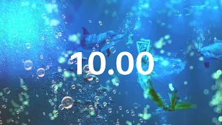 10 MINUTE TIMER - 10 MIN COUNTDOWN TIMER - Relaxing Underwater  Ambience - Haunting Mermaid Song