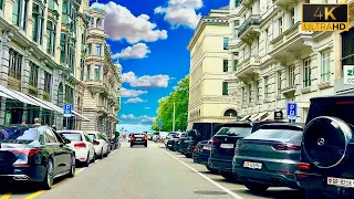 Driving in Switzerland 🇨🇭| Zurich City Drive | Relaxing Music | 4K