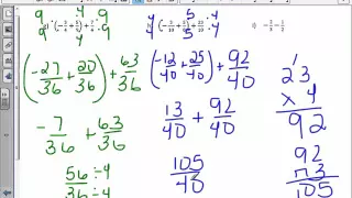 7th Grade 4-4: Add and Subtract Unlike Fractions