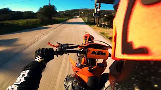 Uphill ride with KTM 520 EXC | GoPro | 4K |