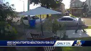 Video shows attempted abduction of 6-year-old in front of her home in Hamilton