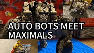 Transformers Stop motion (AUTO BOTS MEET MAXIMALS)Rise of the Beasts