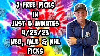 NBA, MLB, NHL  Best Bets for Today Picks & Predictions Sunday 4/23/23 | 7 Picks in 5 Minutes