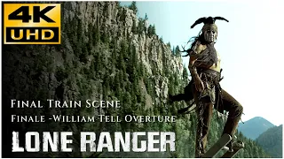 The Lone Ranger (2013) Train Scene - Finale (William Tell Overture)  4K & HQ Sound