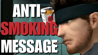 METAL GEAR SOLID PROFOUND ANTI SMOKING MESSAGE | ANALYSIS