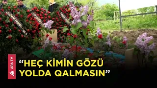 Birinci Qarabağ müharibəsində itkin düşmüş şəhidin qalıqları Qəbələdə dəfn olunub - APA TV