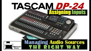 Tascam DP24/DP32 Digital Portastudio: Assigning Inputs