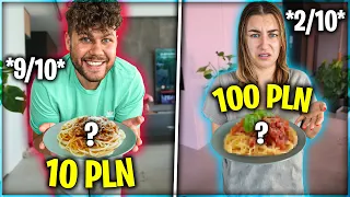 SPAGHETTI ZA 10ZŁ VS 100ZŁ!