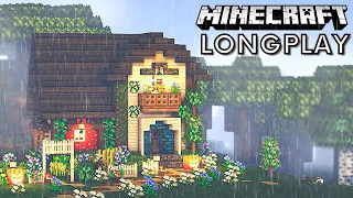 Cozy Cottagecore Longplay | Minecraft Peaceful Rainy Longplay (No Commentary)