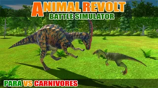 Para vs Dinosaur Carnivores - Animal Revolt Battle Simulator