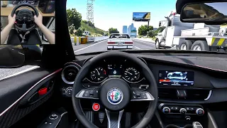 GTA 5 - Alfa Romeo Giulia GTAm [Steering Wheel gameplay]