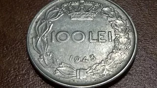 Монета 100 lei Romania 1943 сколько стоит сегодня