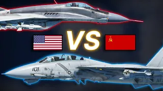 F-14B v MiG-29A BVR HEAD TO HEAD | War Thunder