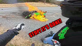 New Biker In Big Trouble - Crazy Motorcycle Moments - Ep.467