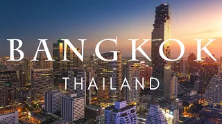 Bangkok, Thailand in 8K ULTRA HD 60FPS by Drone _The capital of the land golden pagodas