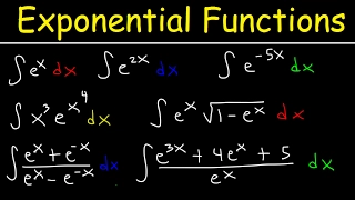 Integrating Exponential Functions By Substitution - Antiderivatives - Calculus