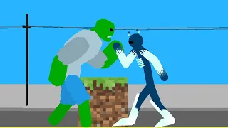Warden vs Mutant zombie (Minecraft Stick Nodes fight animation)