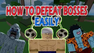 The Easiest Way To DEFEAT BOSSES In The First Sea - Blox Fruits