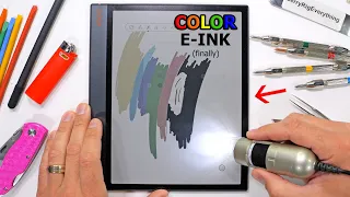 Color E-ink looks CRAZY Under a Microscope!