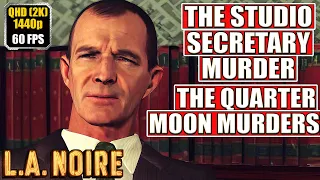 LA Noire [The Studio Secretary Murder -  The Quarter Moon Murders] Gameplay Walkthrough [Full Game]