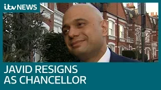 Sajid Javid: I was left with 'no option' but to resign as Chancellor in shock move | ITV News