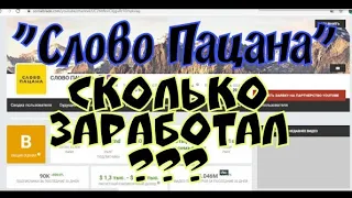 "Слово Пацана" Сколько заработал канал?