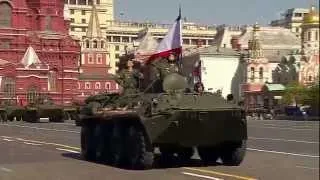 ▶ 9 мая 2014 г. Военный Парад на Красной Площади в Москве.