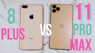 iPhone 11 Pro Max Unboxing and Review | 8plus VS 11 Pro Max