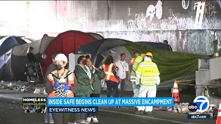 One of LA's most notorious homeless encampments cleared