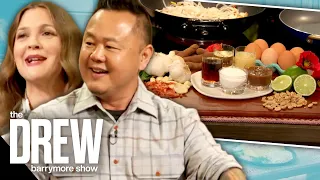 Chef Jet Tila Shows Drew How to Prep His Famous Pad Thai