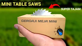 HOW TO MAKE A POWERFULL MINI TABLE CHAINSAW || DC MINI DYNAMO