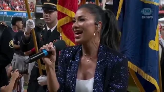 Nicole Scherzinger - National Anthem at the WorldSeries
