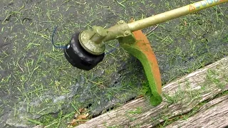 Installing a Shindaiwa Speed-Feed Universal 400 Trimmer Head on a Stihl model FS90R String Trimmer