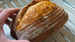 Tartine style Bread, 30% whole wheat, 70% bread flour, 100% natural levain